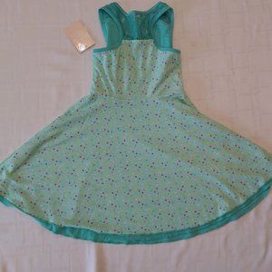 4 Ever Free Green with Polka Dots Reversible Dress